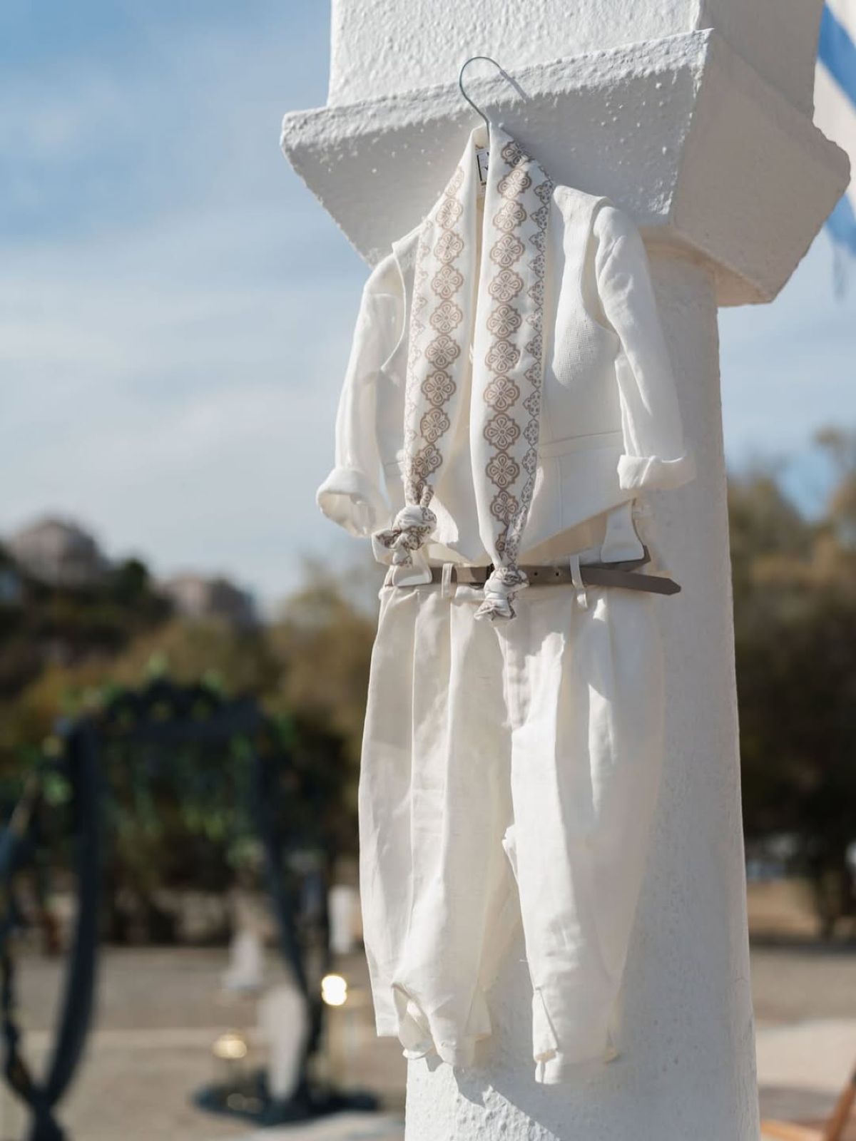 Η Έλενα Τσαγκρινού και ο DJ Stephan στη βάπτιση του γιου τους