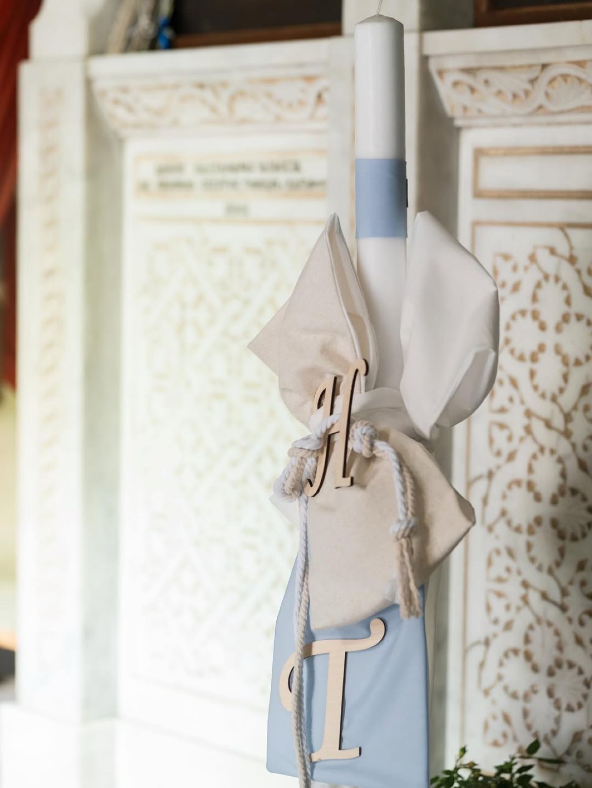 Η Έλενα Τσαγκρινού και ο DJ Stephan στη βάπτιση του γιου τους