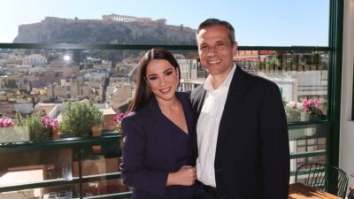 Η Ευλαμπία Ρέβη και ο Γιώργος Κουρδής