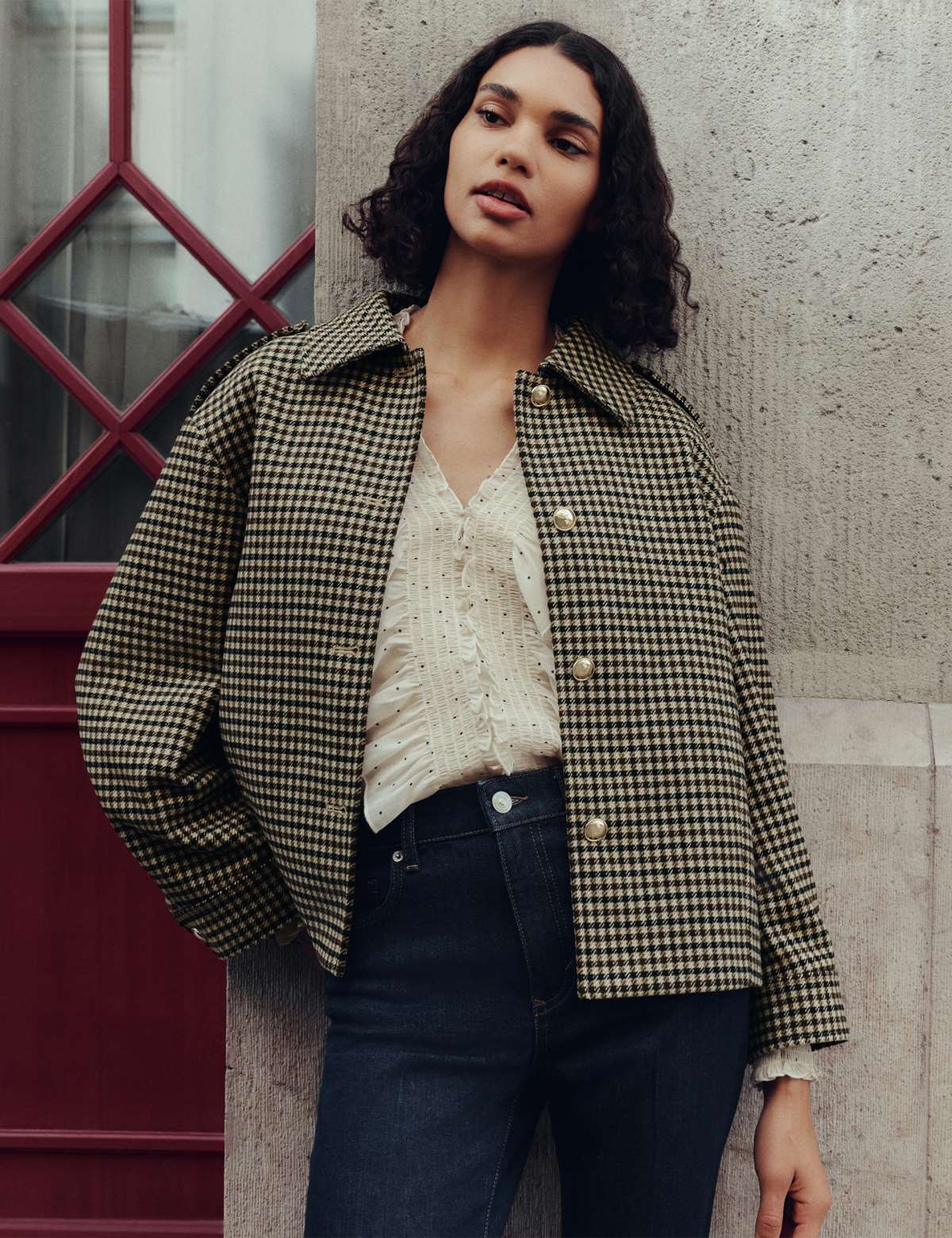 καρό πανωφόρι marks and spencer