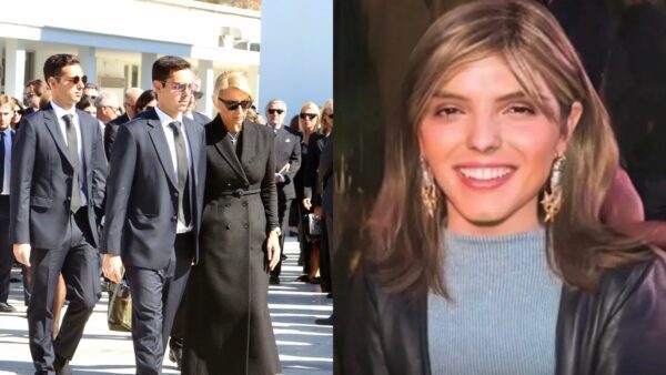 Η Μαρίσσα Λαιμού και η οικογένειά της στην κηδεία της