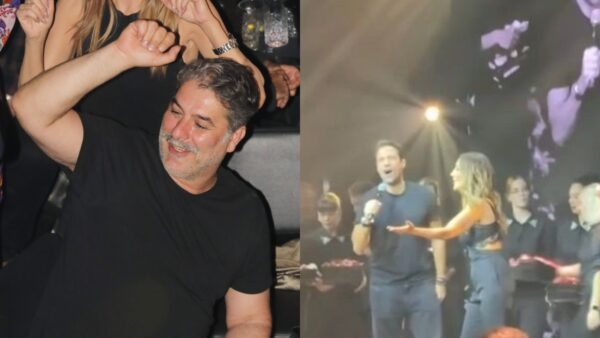 Ο Βασίλης Μπισμπίκης και η Δέσποινα Βανδή