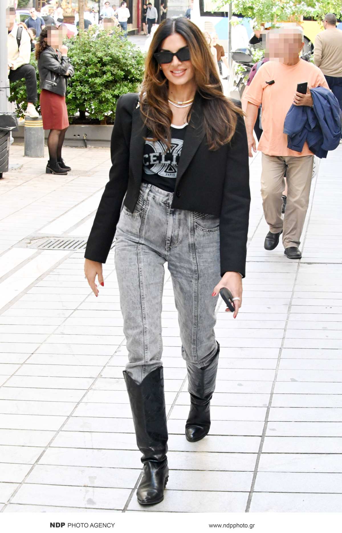 Η Σταματίνα Τσιμτσιλή στο κέντρο της Αθήνας