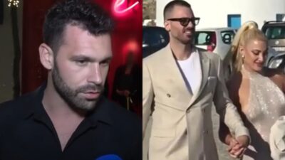 Ο Στάθης Σχίζας και η Ιωάννα Τούνη με τον νέο της σύντροφο