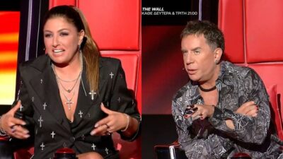 Η Έλενα Παπαρίζου και ο Γιώργος Μαζωνάκης στο The Voice