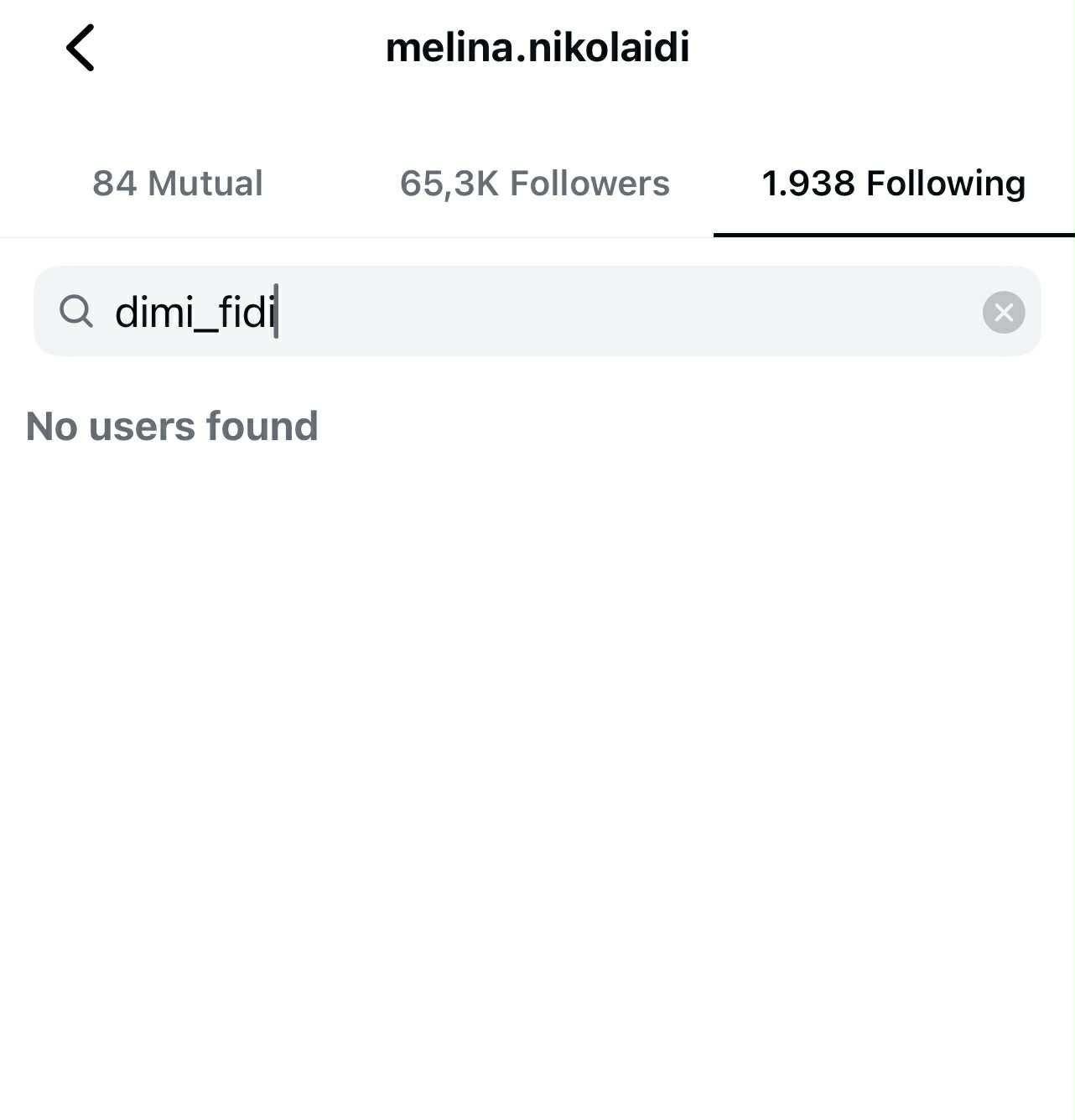 Η Μελίνα Νικολαΐδη δεν ακολουθεί πια τον Δημήτρη Φιντιρίκο στο Instagram