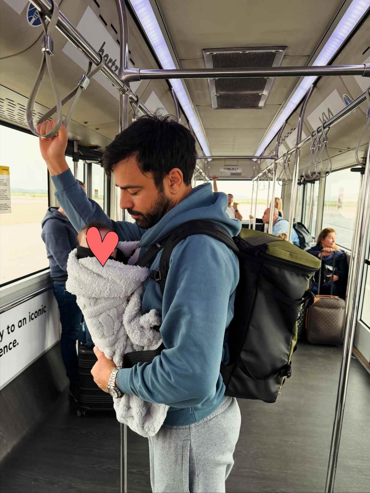 Ο Ανδρέας Γεωργίου με την κόρη του