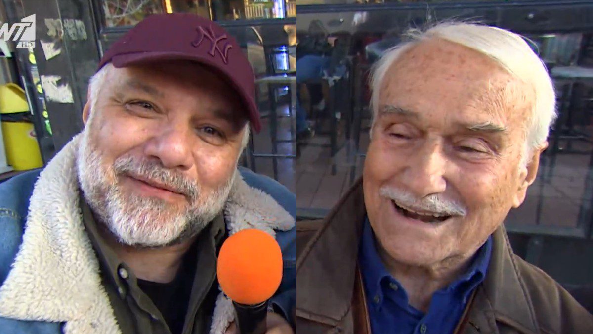 Ο Γρηγόρης Αρναούτογλου με τον πατέρα του, Τάσο