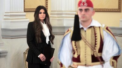 Η Κίμπερλι Γκίλφοϊλ στο Προεδρικό Μεγάρο