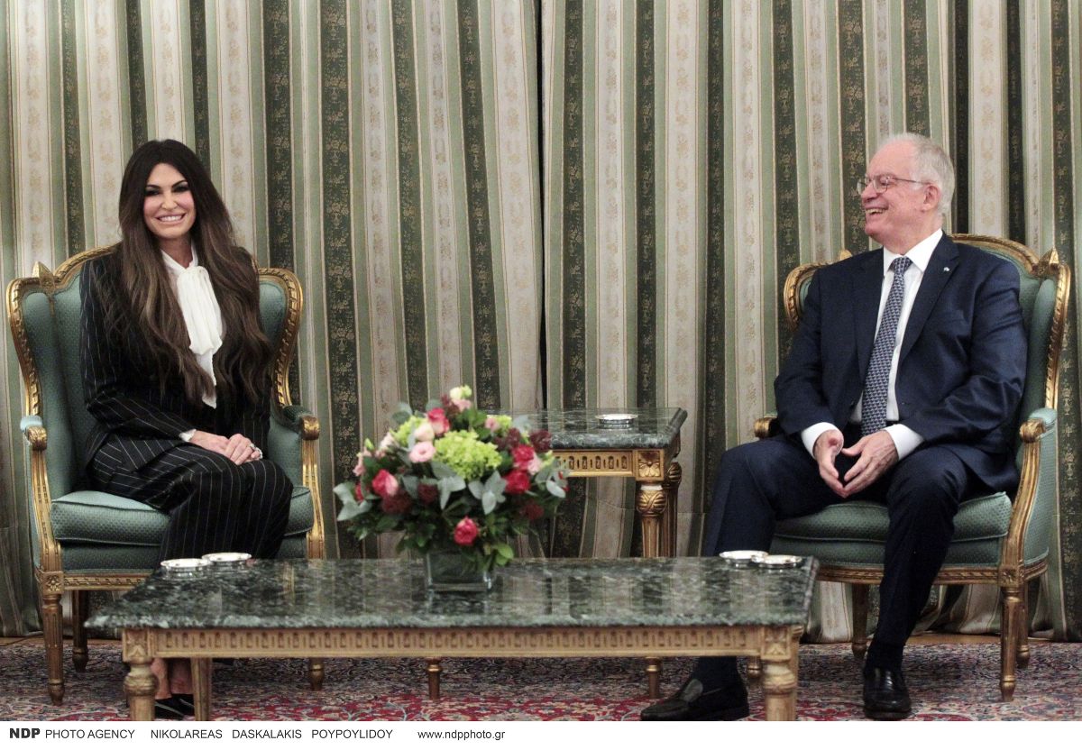 Η Κίμπερλι Γκίλφοϊλ στο Προεδρικό Μεγάρο