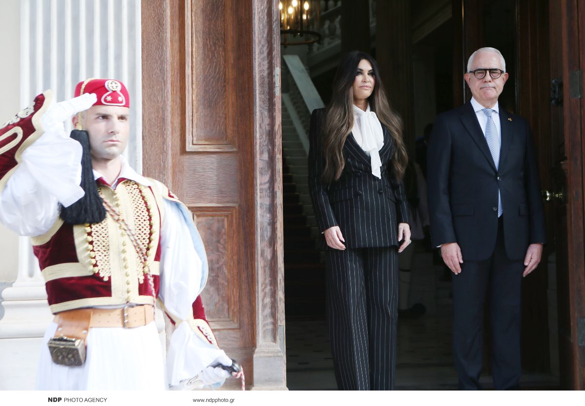 Η Κίμπερλι Γκίλφοϊλ στο Προεδρικό Μεγάρο