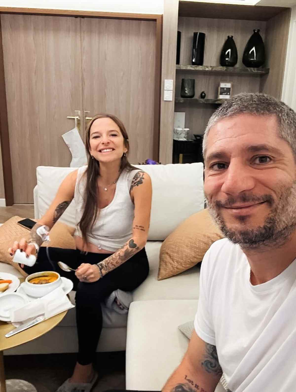 Η Εριέττα Κούρκουλου με τον Βύρωνα Βασιλειάδη