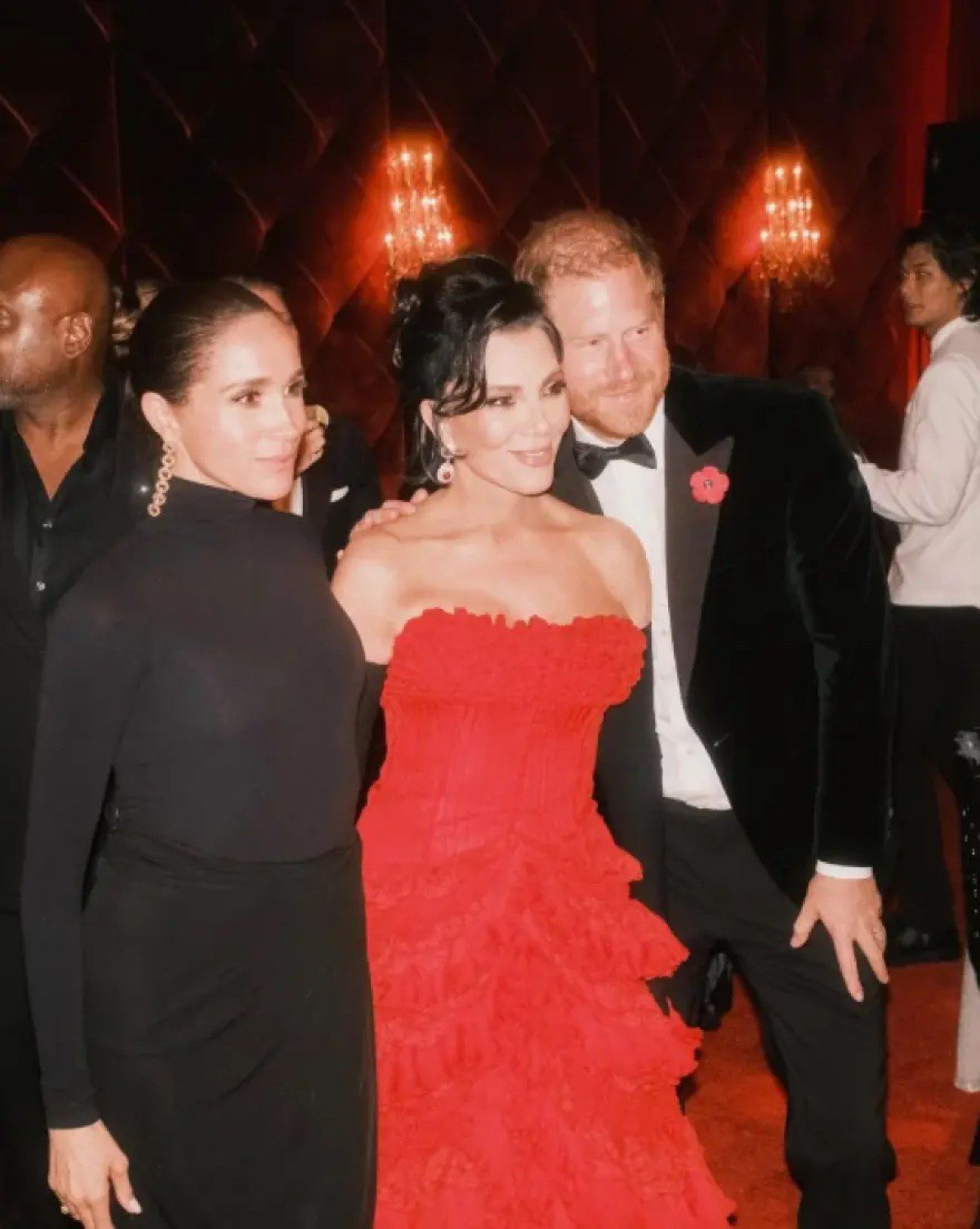 Η Κρις Τζένερ με τον Χάρι και την Μέγκαν