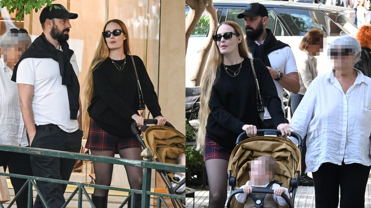 Η Αντωνία Καλλιμούκου με τον Νίκο Παραδείση και τον γιο τους