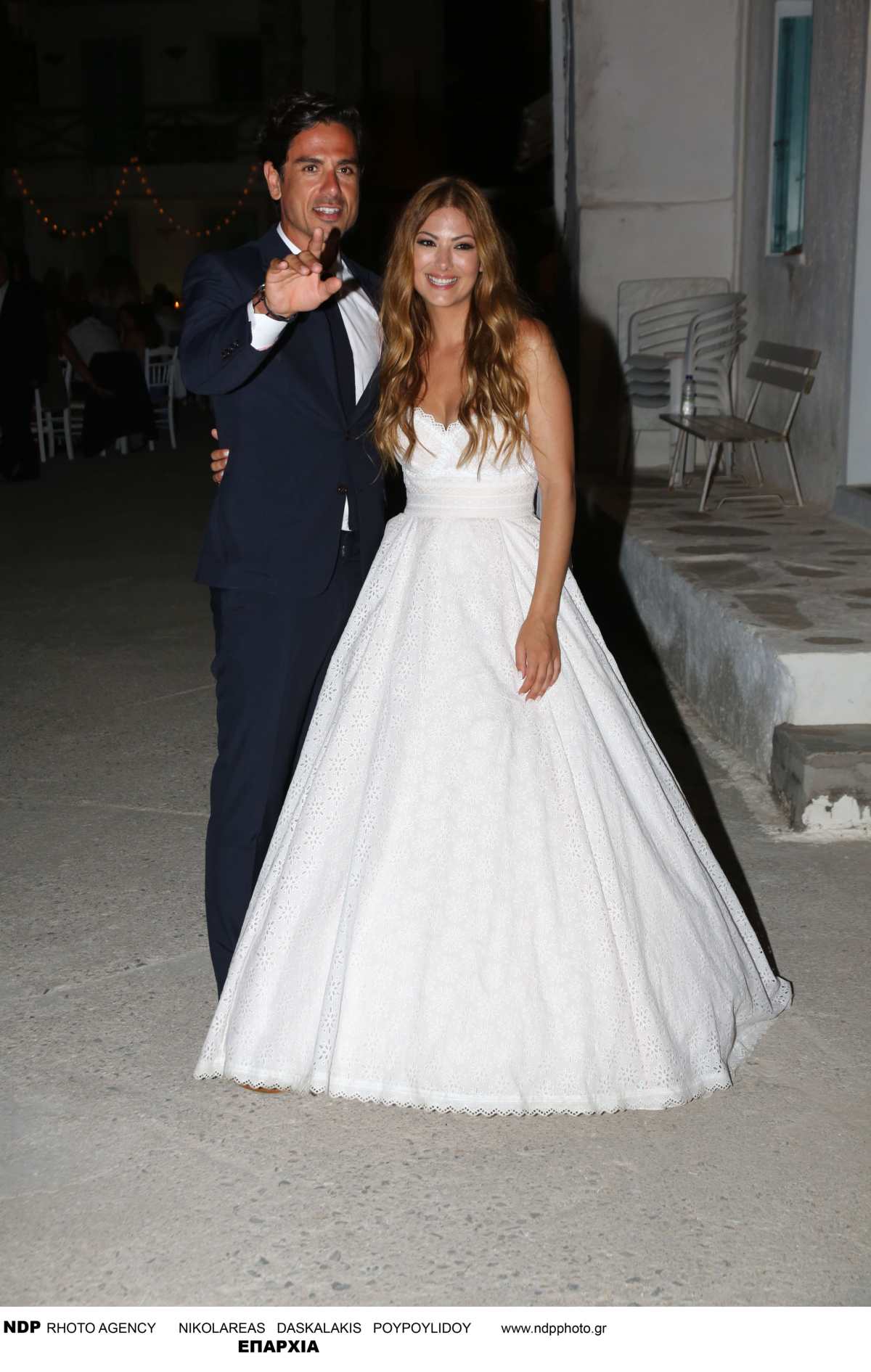 Καμπούρη - Ταρασιάδης στον γάμο τους