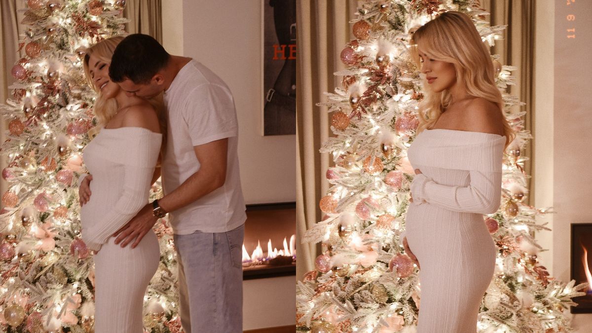 Καινούργιου: Ανακοίνωσε την εγκυμοσύνη της – Οι φωτογραφίες με τον Κουτσουμπή μπροστά στο δέντρο