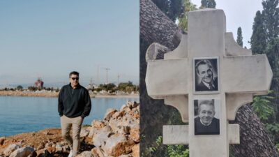 Ο Λάμπρος Κωνσταντάρας και ο τάφος του πατέρα του