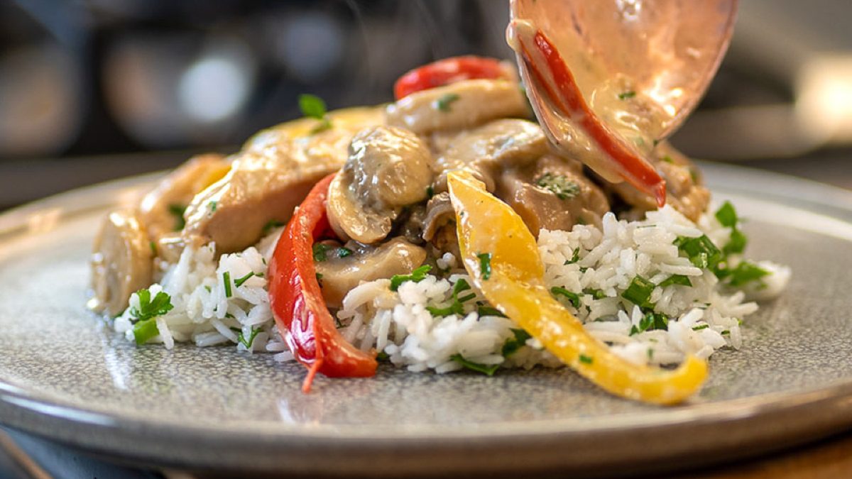 Κοτόπουλο αλά κρεμ