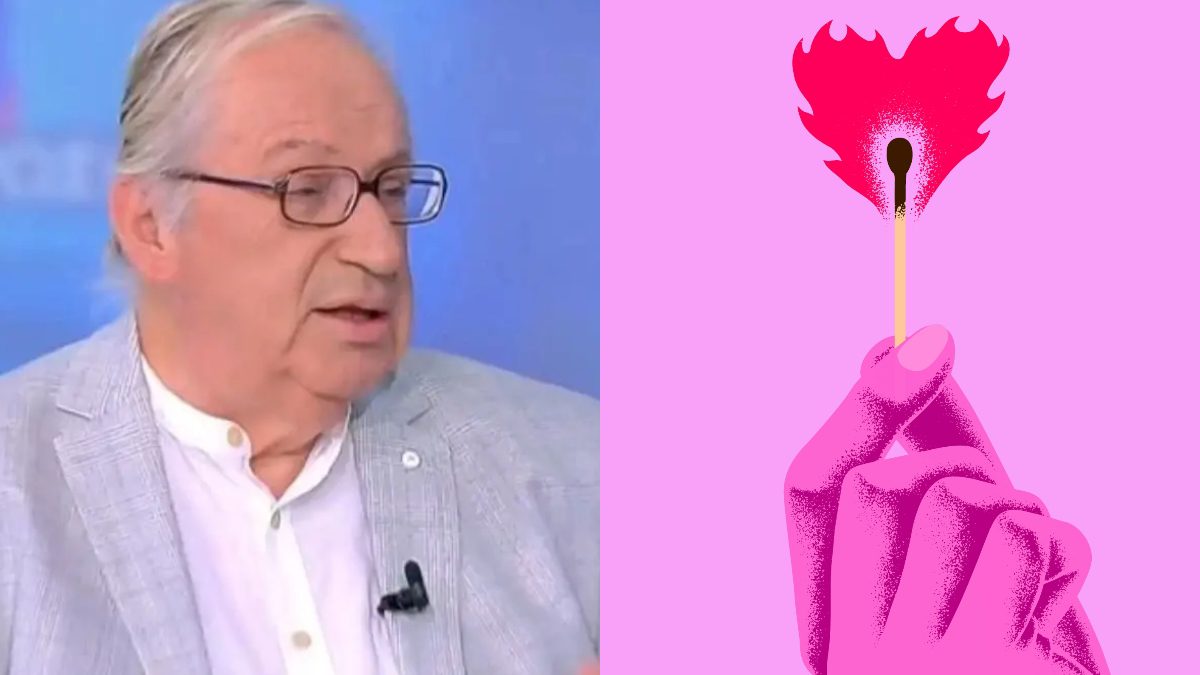 Ο Κώστας Λεφάκης και ένα σπίρτο που σχηματίζει καρδιά με την φλόγα του