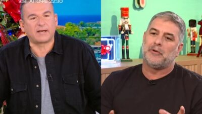 Ο Γιώργος Λιάγκας και ο Βασίλης Μπισμπίκης