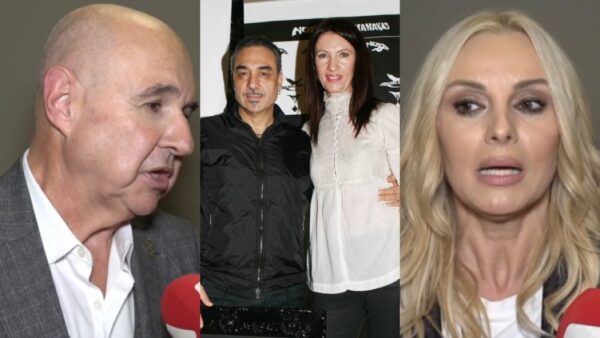 Ο Ηλίας Λιβάνης, ο Νότης Σφακιανάκης με την σύζυγό του, και η Ζήνα