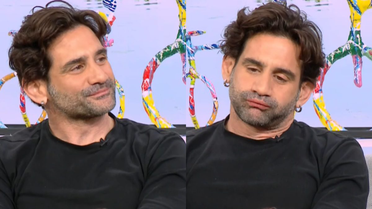 Ο Οδυσσέας Παπασπηλιόπουλος στο πλατό του Χαμογέλα και Πάλι