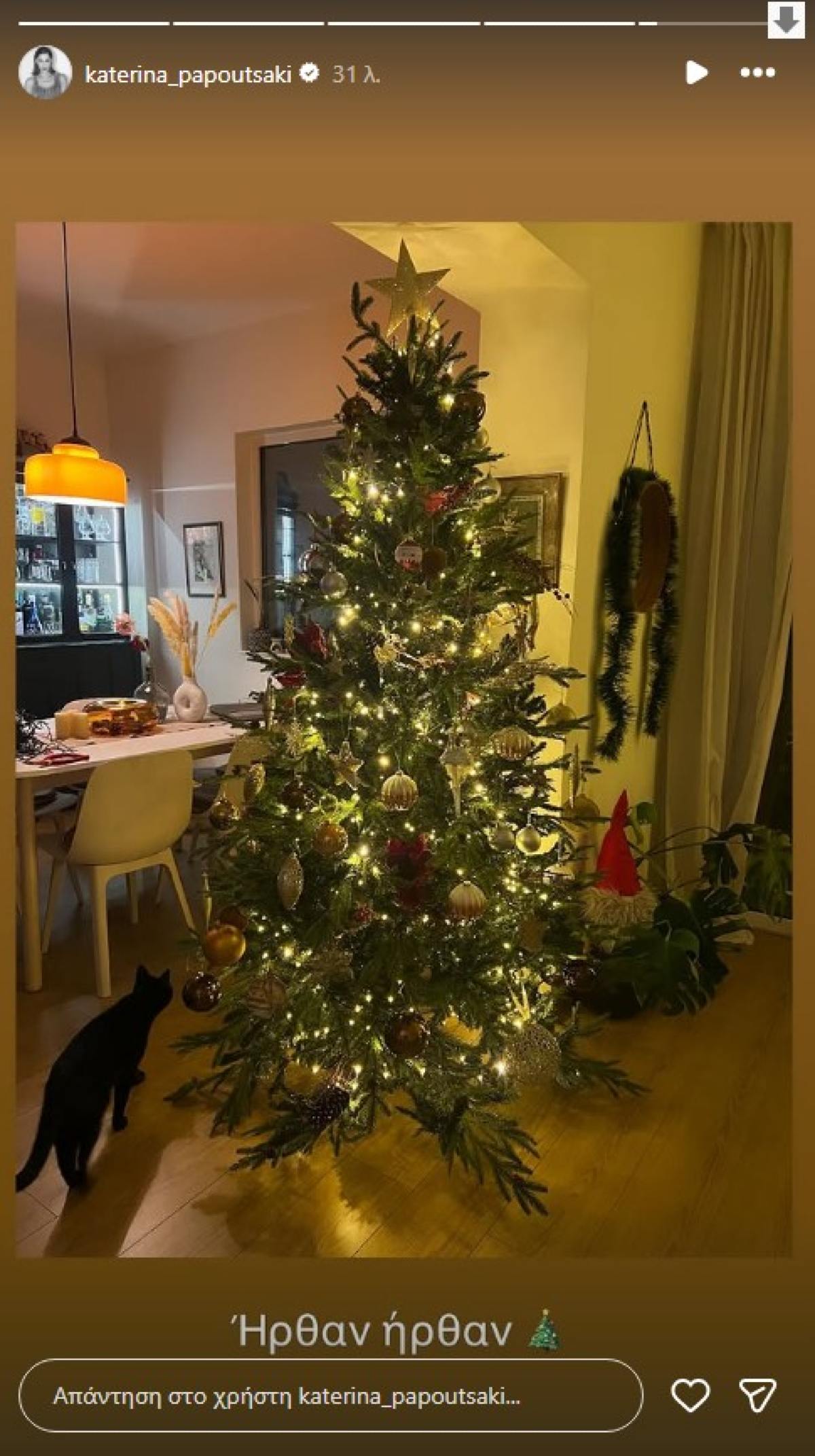 Το χριστουγεννιάτικο δέντρο της Κατερίνας Παπουτσάκη