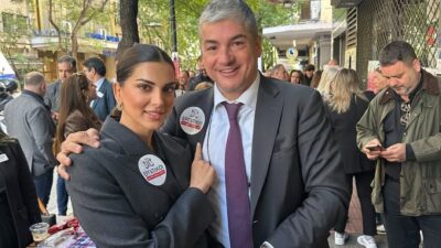 Η Σταματίνα Τσιμτσιλή μαζί με τον Θέμη Σοφό στο Instagram