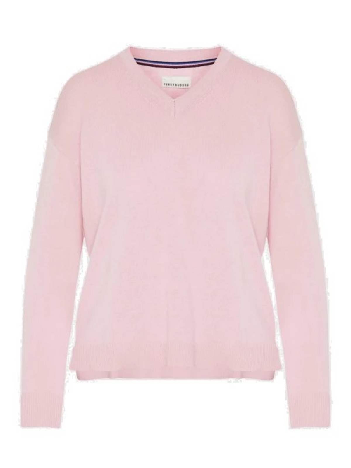 Κλέλια Ανδριολάτου ροζ πουλόβερ