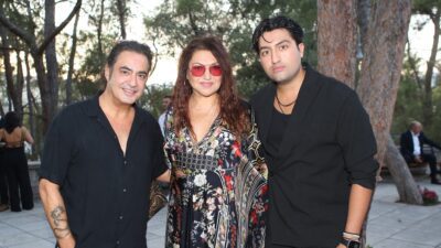 Ο Διονύσης Σχοινάς, η Καίτη Γαρμπή και ο γιος τους, Δημήτρης