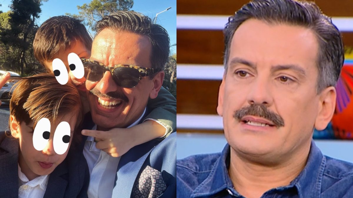 Ο Θάνος Κιούσης και τα παιδιά του