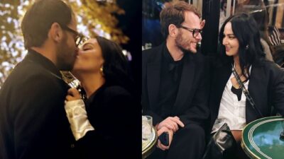 Η Ζενεβιέβ Μαζαρί με τον σύζυγό της στο Παρίσι