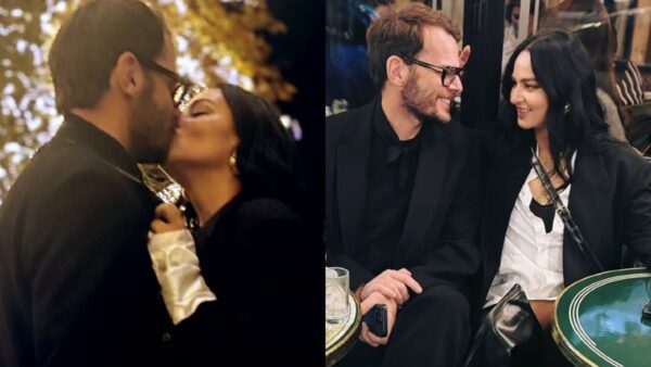 Η Ζενεβιέβ Μαζαρί με τον σύζυγό της στο Παρίσι