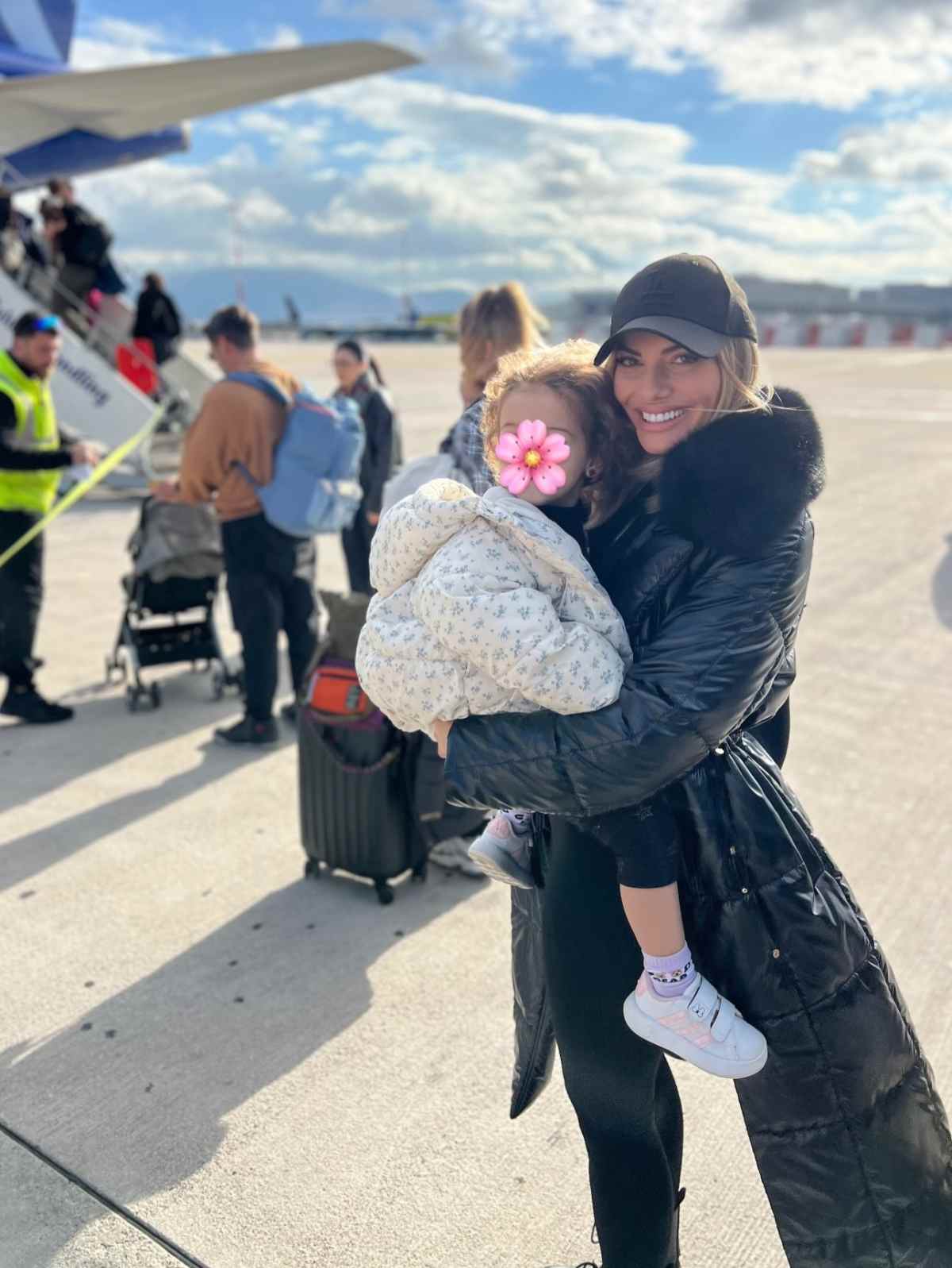 H Ιωάννα Μαλέσκου με την κόρη της