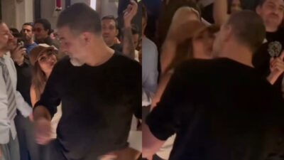 Δέσποινα Βανδή, Βασίλης Μπισμπίκης φιλί