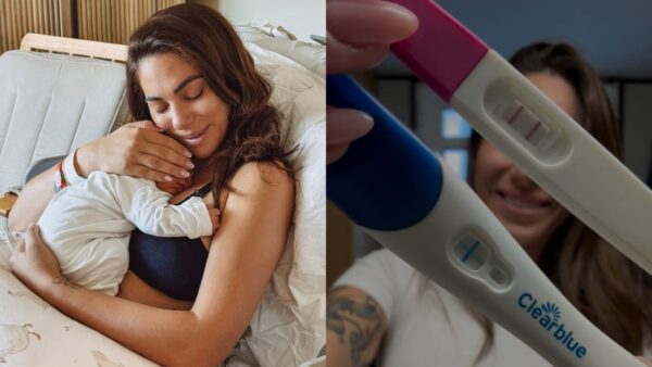 Η Ευρυδίκη Βαλαβάνη με το παιδί της