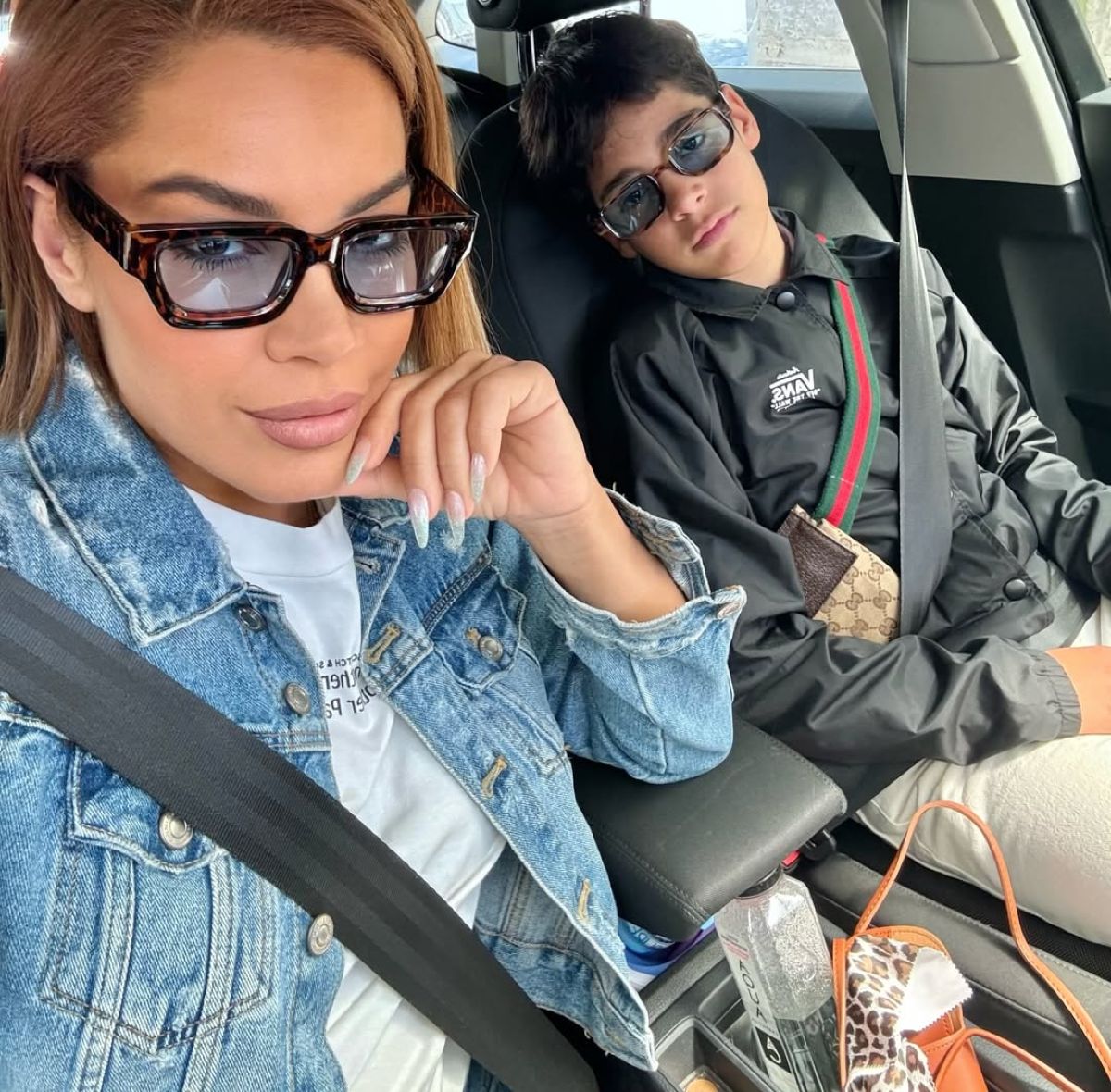 Η Μαριάντα Πιερίδη με τον γιο της