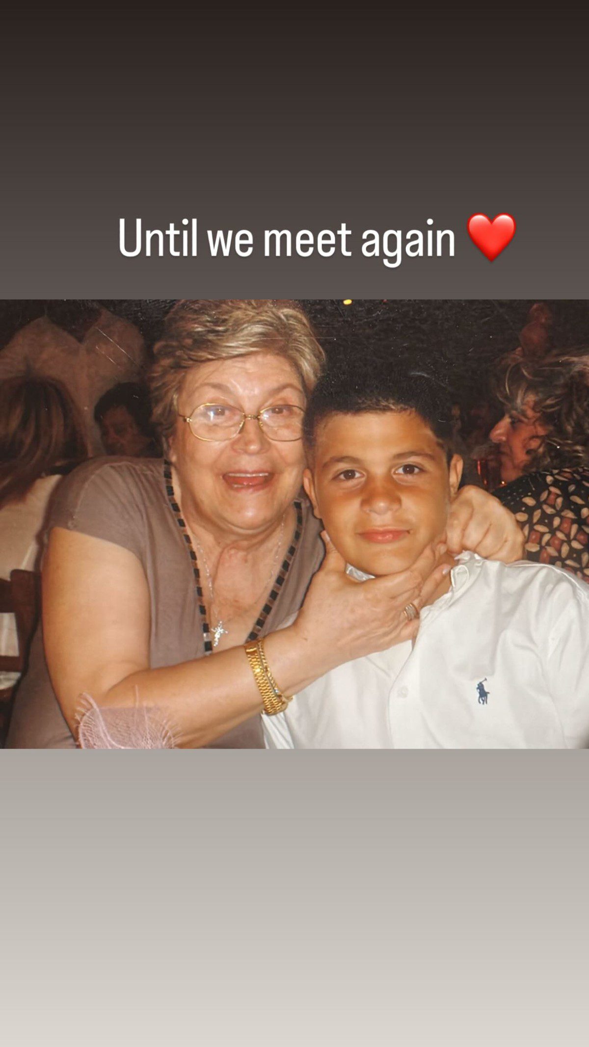 Ο Μιλτιάδης Μαρινάκης με τη γιαγιά του