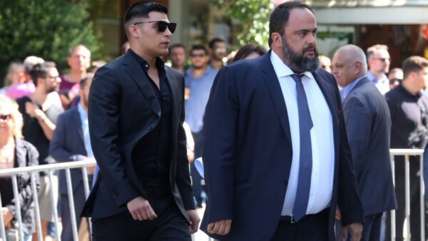 Ο Βαγγέλης Μαρινάκης με τον γιο του Μιλτιάδη