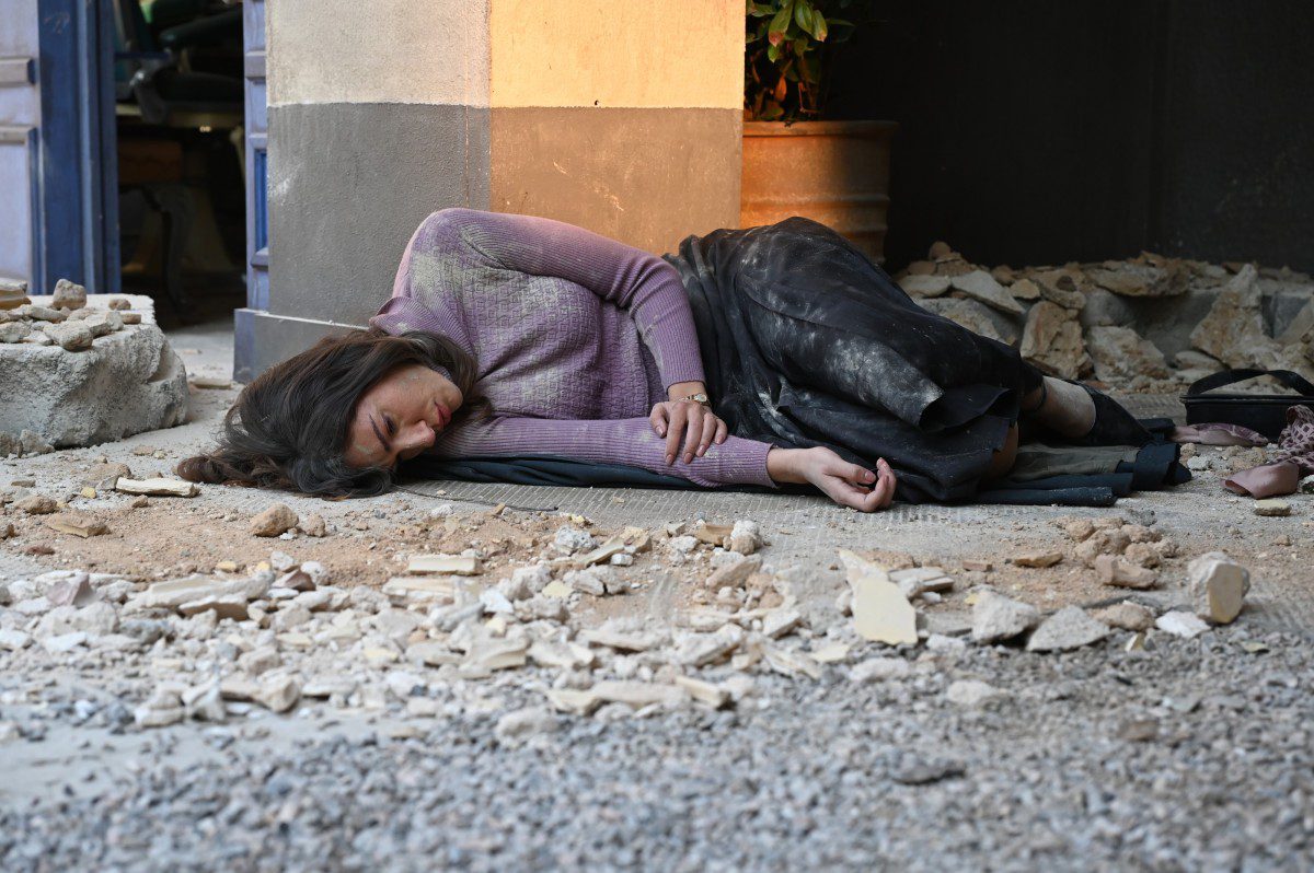 σκηνή από τον σεισμό