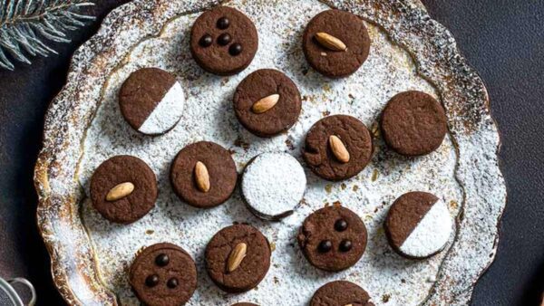 κουραμπιέδες σοκολάτας