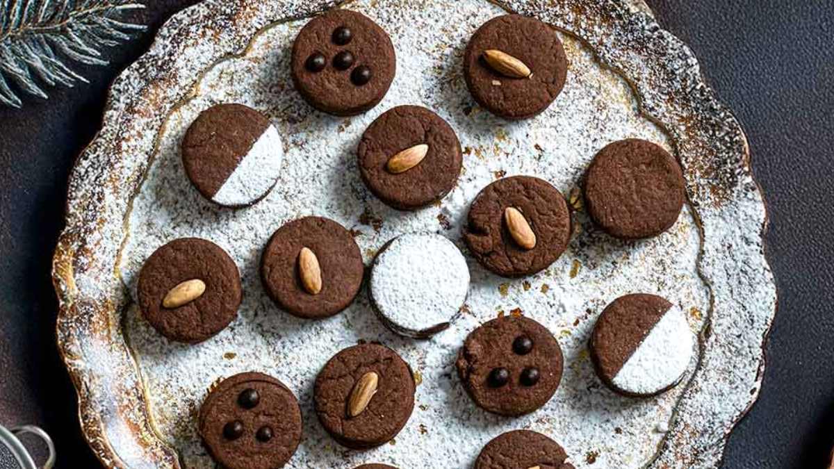 κουραμπιέδες σοκολάτας