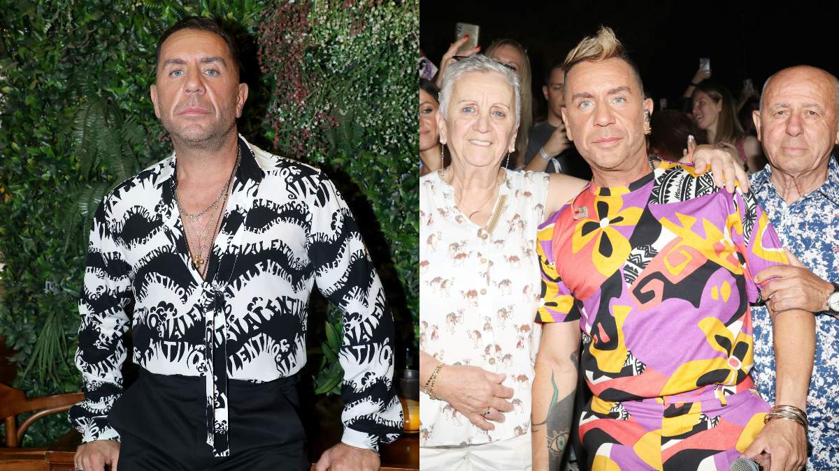 Ο Γιώργος Μαζωνάκης με την οικογένειά του