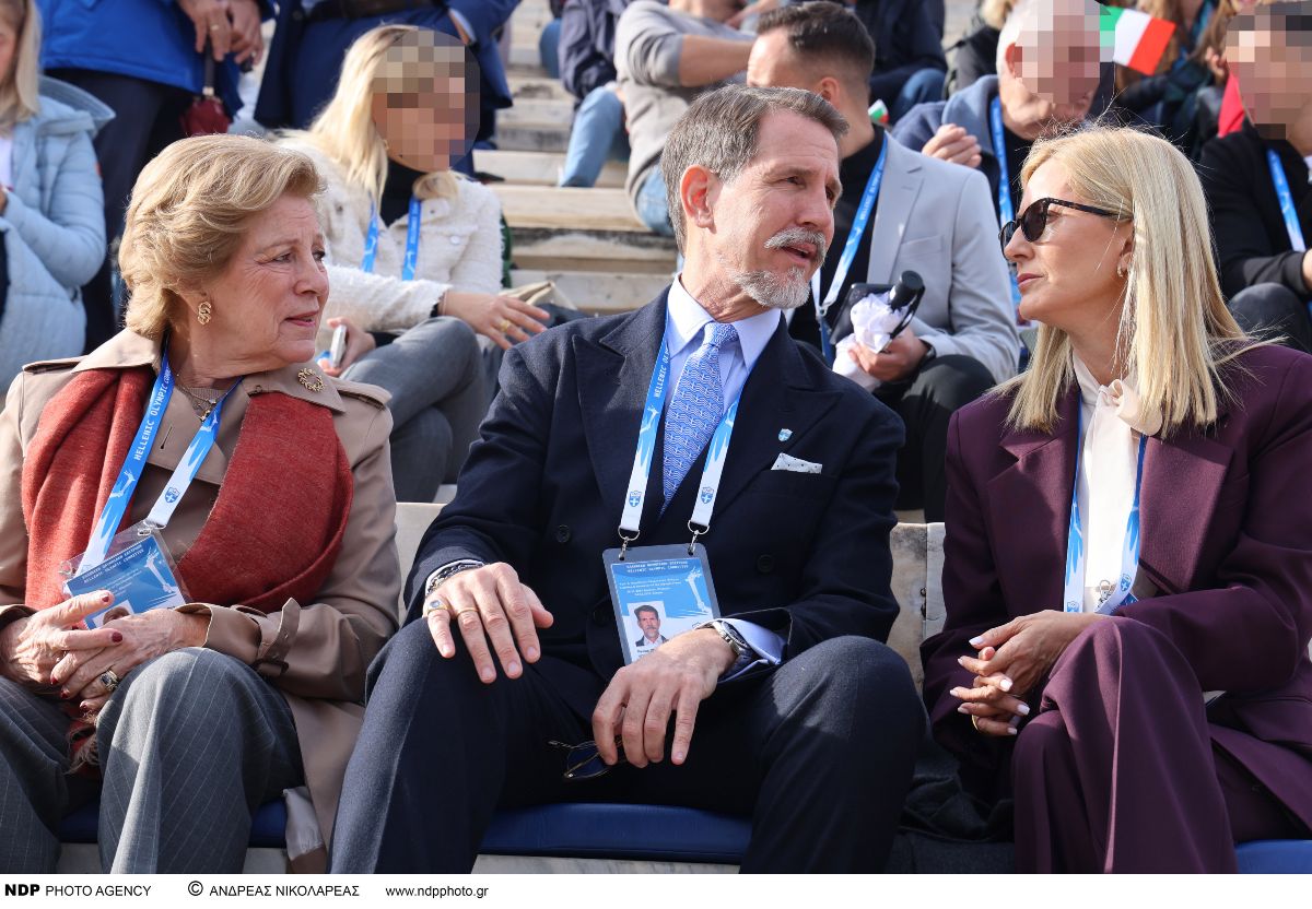 Η Μαρί Σάνταλ, ο Παύλος Ντε Γκρες και η Άννα Μαρία στο Καλλιμάρμαρο