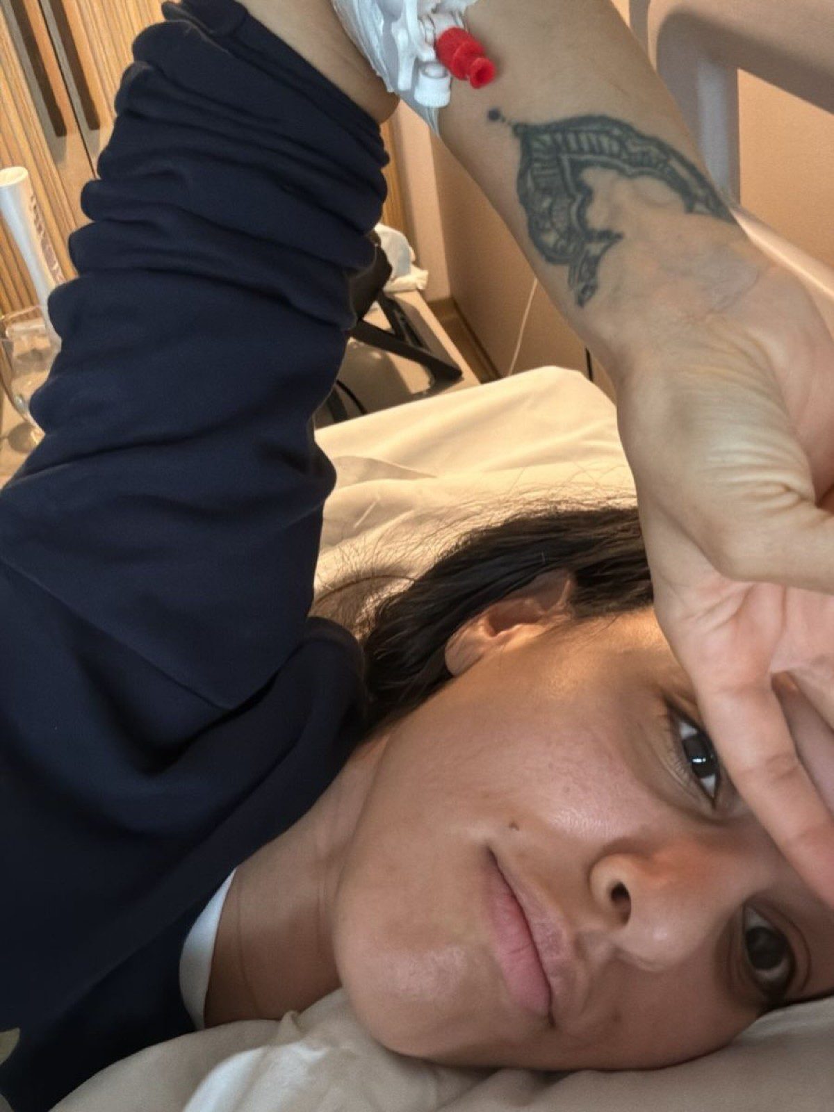 Η Μαρίνα Σάττι στο νοσοκομείο