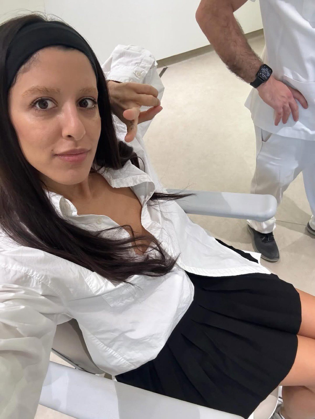 Η Μαρίνα Σάττι στο νοσοκομείο