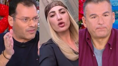 Ο Τάσος Τεργιάκης, η Ιωάννα Τούνη και ο Γιώργος Λιάγκας