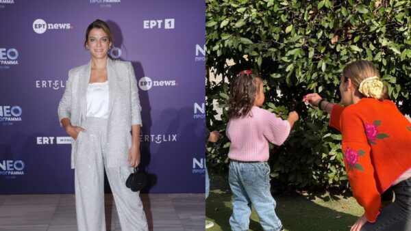 Η Χριστίνα Βραχάλη με την κόρη της