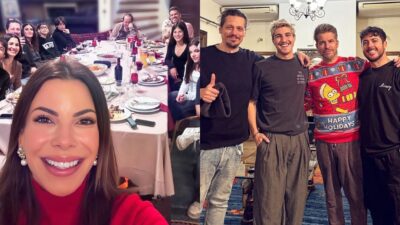 Η Αντελίνα Βαρθακούρη και ο Χάρης Βαρθακούρης στο τραπέζι