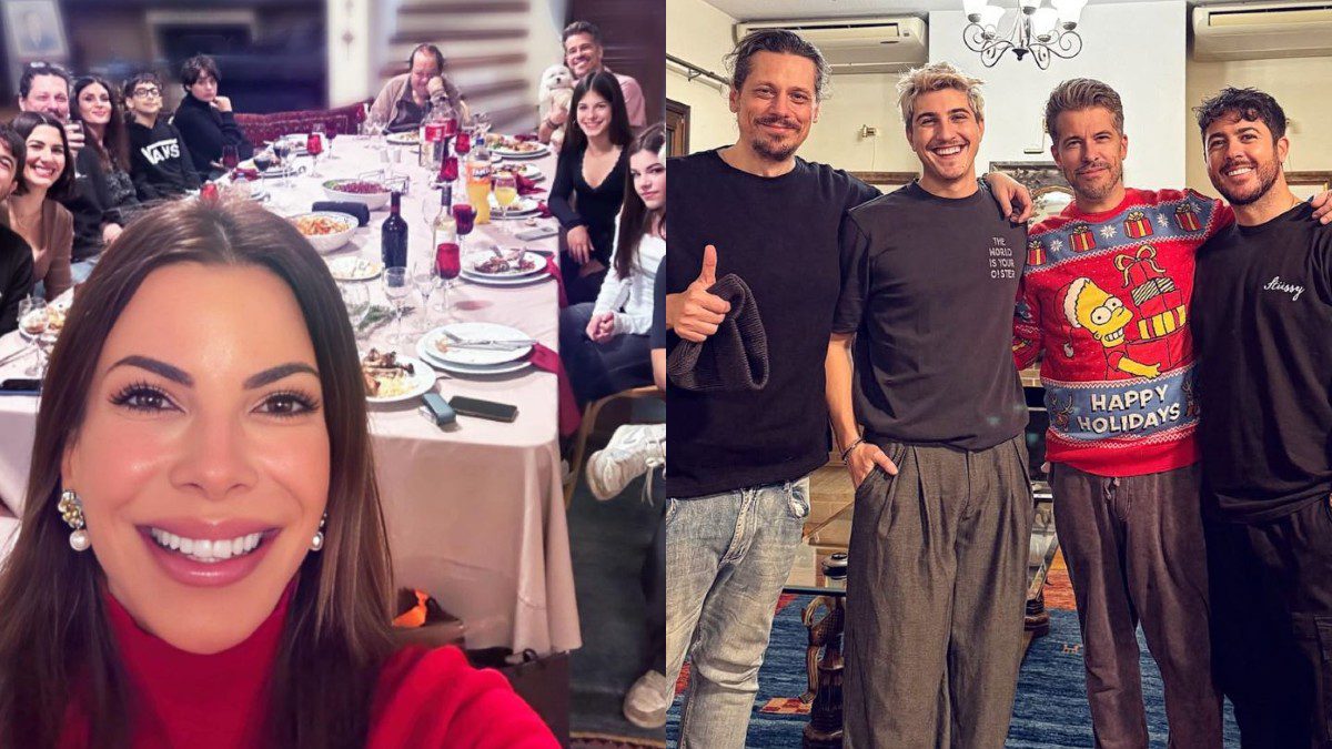 Η Αντελίνα Βαρθακούρη και ο Χάρης Βαρθακούρης στο τραπέζι